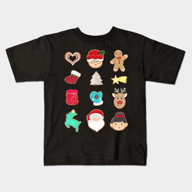 Delicious Christmas cookies Kids T-Shirt by Athikan